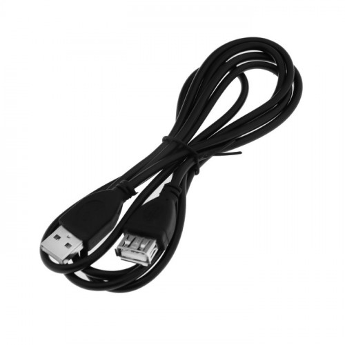 Кабель-удлинитель Luazon CAB-5, USB A (m) - USB A (f), 1.5 м, черный Luazon Home