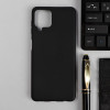 Чехол для Samsung Galaxy A22, силиконовый, матовый, черный No Name
