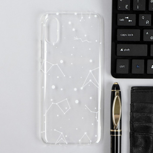 Чехол iBox Art, для телефона Xiaomi Redmi 9A, силиконовый, прозрачный, созвездие iBox