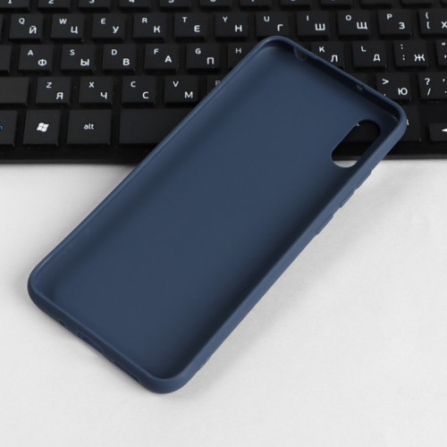 Чехол PERO, для телефона Xiaomi Redmi 9A, силиконовый, синий PERO