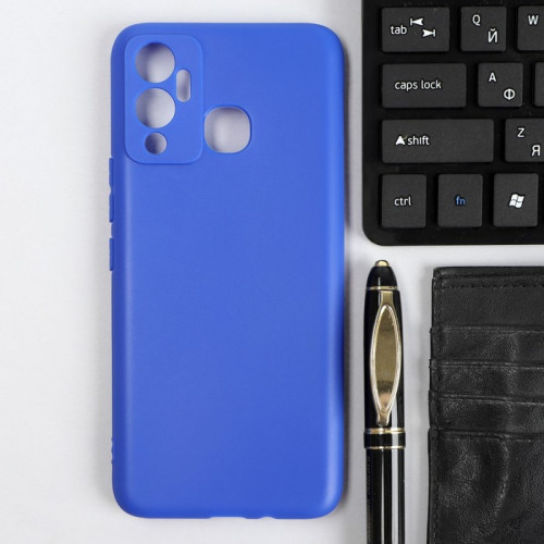 Чехол Red Line Ultimate, для телефона Infinix HOT 12 PLAY, силиконовый, синий Red Line