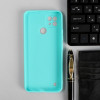 Чехол PERO, для телефона Realme C21, силиконовый, бирюзовый PERO