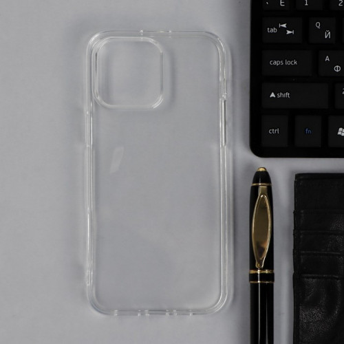 Чехол Krutoff, для iPhone 14 Pro Max, силиконовый, прозрачный Krutoff