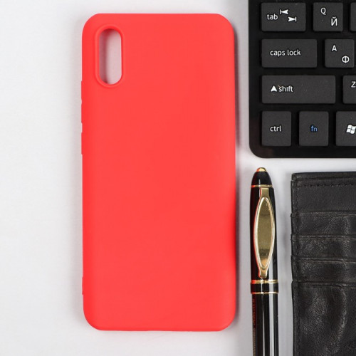 Чехол Red Line Ultimate, для телефона Xiaomi Redmi 9A, силиконовый, красный Red Line