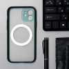 Чехол LuazON для iPhone 12, поддержка MagSafe, с окантовкой, пластиковый, зеленый Luazon Home