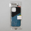 Чехол Luazon для iPhone 12 Pro Max, поддержка MagSafe, вставка из стекла и кожи, синий Luazon Home