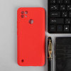 Чехол PERO, для телефона Realme C21, силиконовый, красный PERO