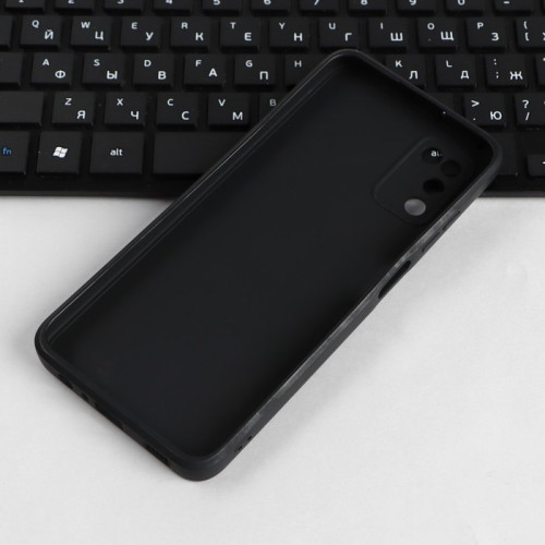 Чехол PERO, для телефона Samsung A03S, силиконовый, черный PERO