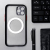 Чехол LuazON для iPhone 12 Pro, поддержка MagSafe, с окантовкой, пластиковый, черный Luazon Home
