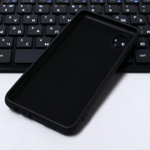 Чехол Krutoff, для Samsung Galaxy A01 Core, матовый, черный Krutoff