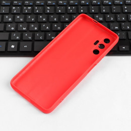 Чехол Red Line Ultimate, для телефона Tecno Pova 3, силиконовый, красный