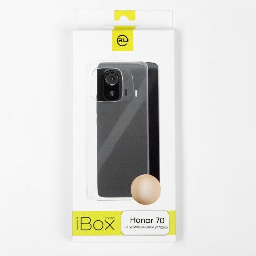 Чехол iBox Crystal, для телефона Honor 70, силиконовый, противоударный, прозрачный iBox