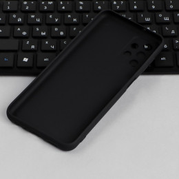 Чехол для Samsung Galaxy A13, силиконовый, матовый, черный
