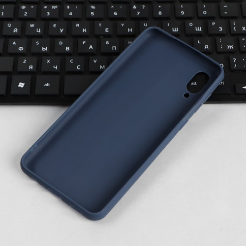 Чехол PERO, для телефона Samsung A02, силиконовый, синий PERO