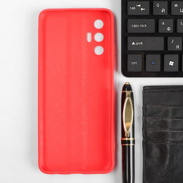 Чехол Red Line Ultimate, для телефона Tecno Pova 3, силиконовый, красный