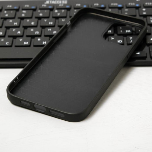 Чехол Luazon для iPhone 12 Pro Max, поддержка MagSafe, вставка из стекла и кожи, синий Luazon Home