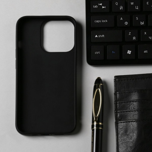 Чехол Innovation для iPhone 13 Pro, силиконовый, матовый, черный Innovation