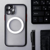 Чехол LuazON для iPhone 12 Pro, поддержка MagSafe, с окантовкой, пластиковый, черный Luazon Home