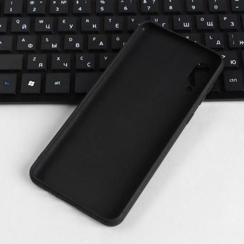 Чехол PERO, для телефона Samsung A02, силиконовый, черный PERO