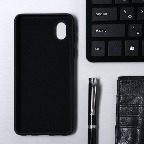 Чехол Krutoff, для Samsung Galaxy A01 Core, матовый, черный Krutoff