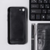 Чехол LuazON для iPhone 7/8/SE (2020), с отсеком под карты, текстиль+кожзам, коричневый Luazon Home