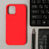 Чехол LuazON для телефона iPhone 12/12 Pro, Soft-touch силикон, красный Luazon Home