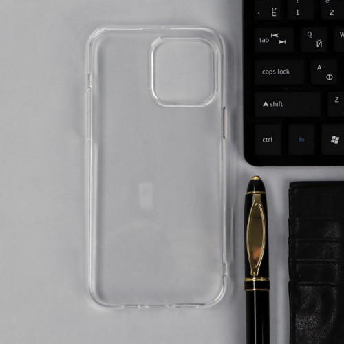 Чехол Krutoff, для iPhone 14 Pro Max, силиконовый, прозрачный Krutoff