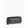 Футляр для очков на молнии, с серебристым принтом, размер 16×6×7 см, чёрный (производитель не указан)
