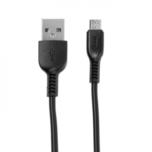 Кабель Hoco X13, microUSB - USB, 2,4 А, 1 м, PVC оплетка, чёрный Hoco