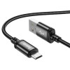 Кабель Hoco X89, Micro USB - USB, 2.4 А, 1 м, плетённая проволока, чёрный Hoco