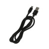 Кабель MicroUSB - USB, 2.1 А, оплётка нейлон, 1 метр, чёрный (производитель не указан)