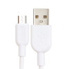 Кабель Smartbuy S01, microUSB - USB, 2.4 А, 1 м, зарядка + передача данных, белый Smartbuy