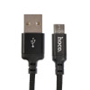 Кабель Hoco X14 Times Speed, microUSB - USB, 2 А, 1 м, черный Hoco