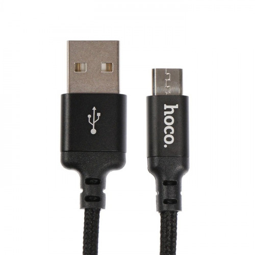 Кабель Hoco X14 Times Speed, microUSB - USB, 2 А, 1 м, черный Hoco