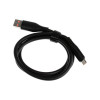 Кабель MicroUSB - USB, 2.4 A, оплётка TPE, утолщенный, 1 метр, чёрный (производитель не указан)