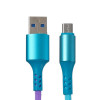 Кабель Luazon, microUSB - USB, 2 A, 1 м, оплётка нейлон, разноцветный Luazon Home