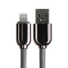 Кабель Lightning - USB, 6 А, оплётка TPE, морозоустойчивый, 1 метр, серый (производитель не указан)