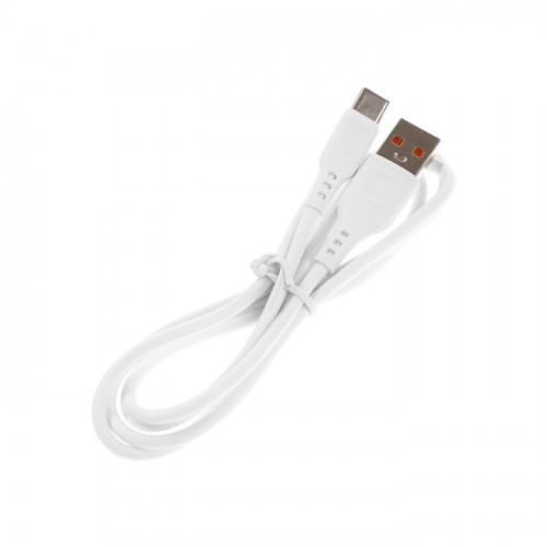 Кабель D-01L, Type-C - USB, 1 м, 2.4 A, зарядка + передача данных, белый (производитель не указан)