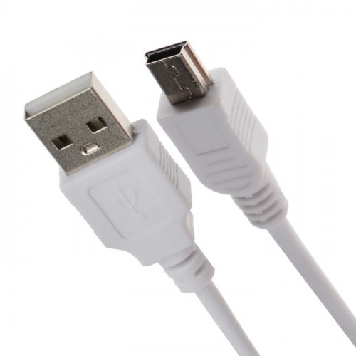 Кабель Luazon, miniUSB - USB, 1 А, 0.5 м, только для зарядки, белый Luazon Home