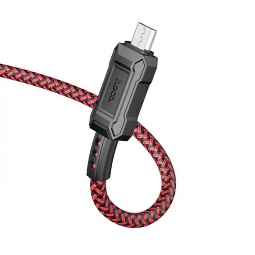 Кабель Hoco X94, Micro USB - USB, 2.4 А, 1 м, передача данных, ПВХ, красный Hoco