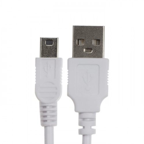 Кабель Luazon, miniUSB - USB, 1 А, 0.5 м, только для зарядки, белый Luazon Home