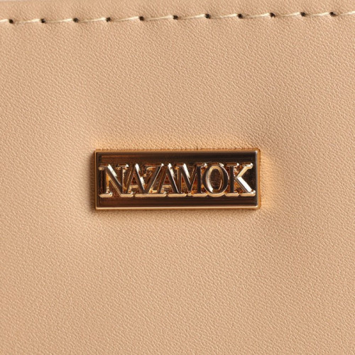 Кошелёк женский на молнии NK, бежевый NAZAMOK