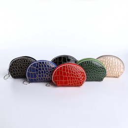 Кошелёк-монетница на молнии, 12×3.5×8.5 см, с тиснением, МИКС
