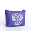 Кошелёк-монетница на молнии, 10×2.5×9 см, с гербом РФ, МИКС (производитель не указан)