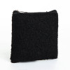 Кошелёк-монетница на молнии 11×1×8 см, плюшевый, чёрный (производитель не указан)