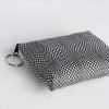 Кошелёк-монетница на молнии, 12×2.5×8.5 см, чёрный/белый (производитель не указан)