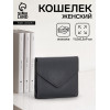Кошелёк женский на кнопке 11.5×0.5×9 см, чёрный (производитель не указан)