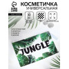 Косметичка для бассейна с застёжкой зип-лок, большая, с принтом, прозрачная/зелёная (производитель не указан)
