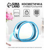 Косметичка на молнии для бассейна, с ручкой, маленькая, голубая/прозрачная (производитель не указан)