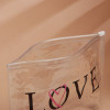 Косметичка из прозрачного PVC 21 х2 х14 см «LOVE» NAZAMOK